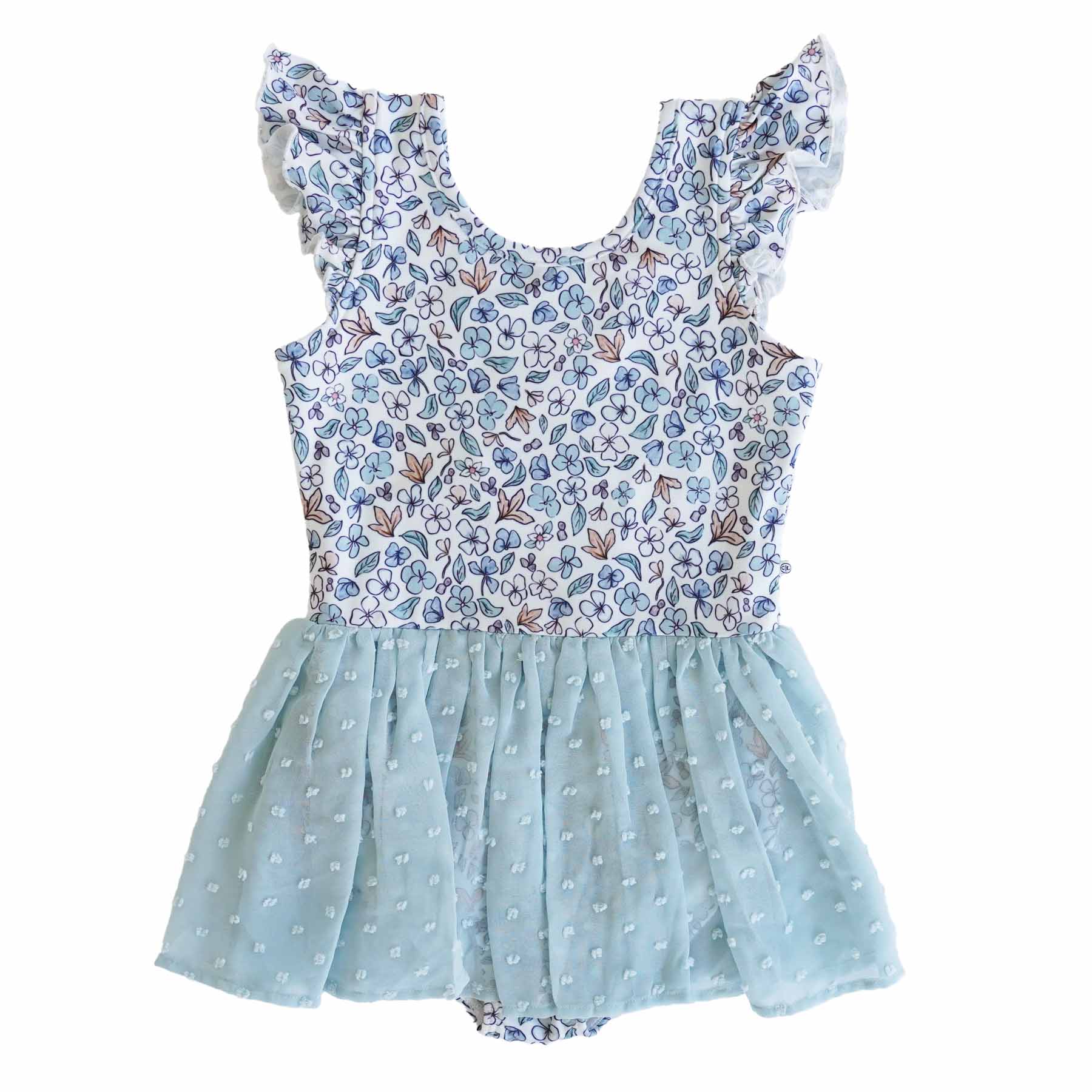 Ballerina Blossoms Swiss Dot Leotard
