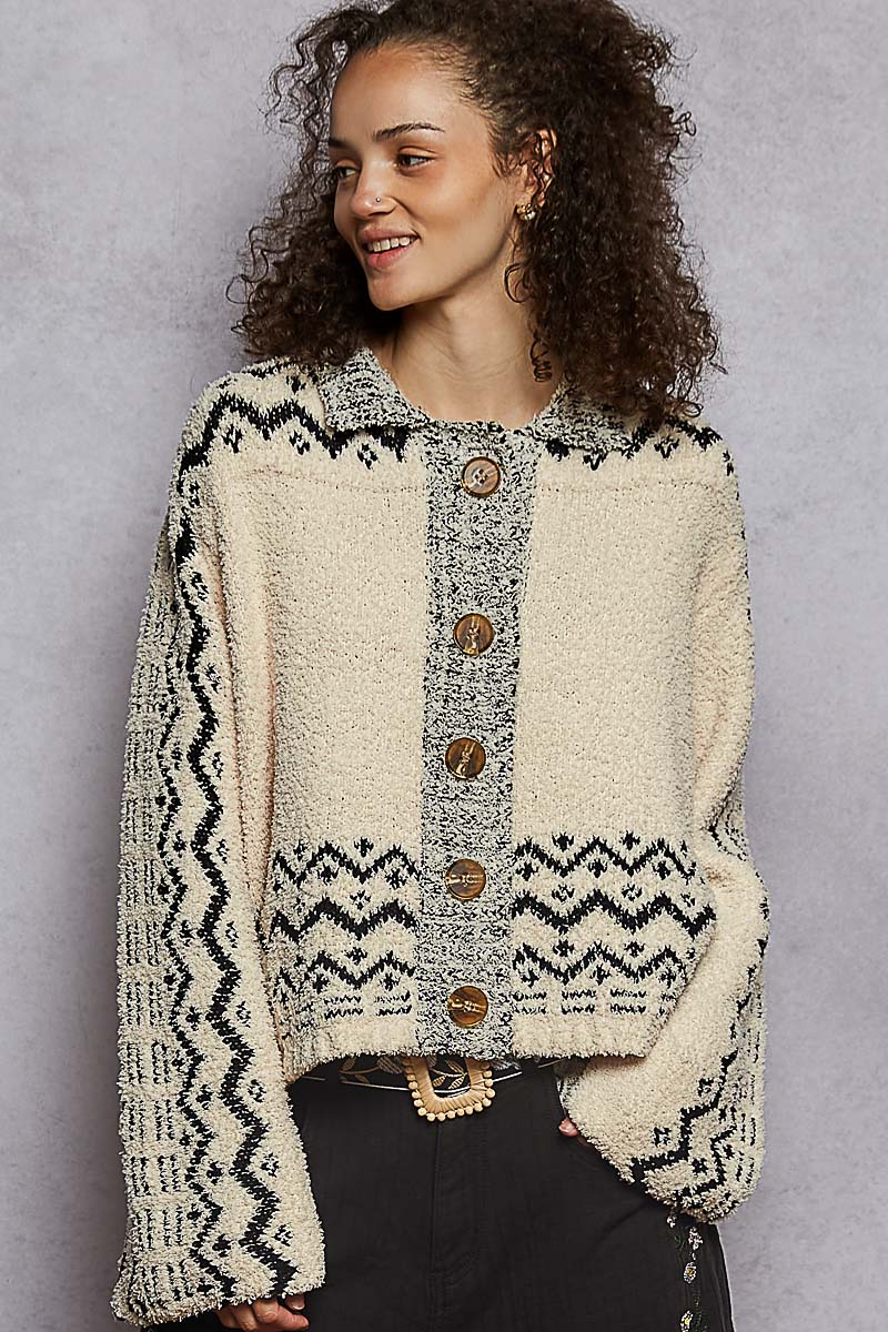 Aztec Berber Sweater Cardigan