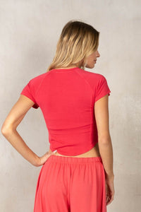 Ruched Jersey Tee
