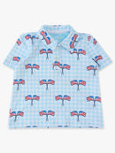 Patriotic Gingham Performance Polo