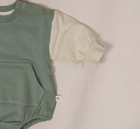 Colorblock Bubble Romper