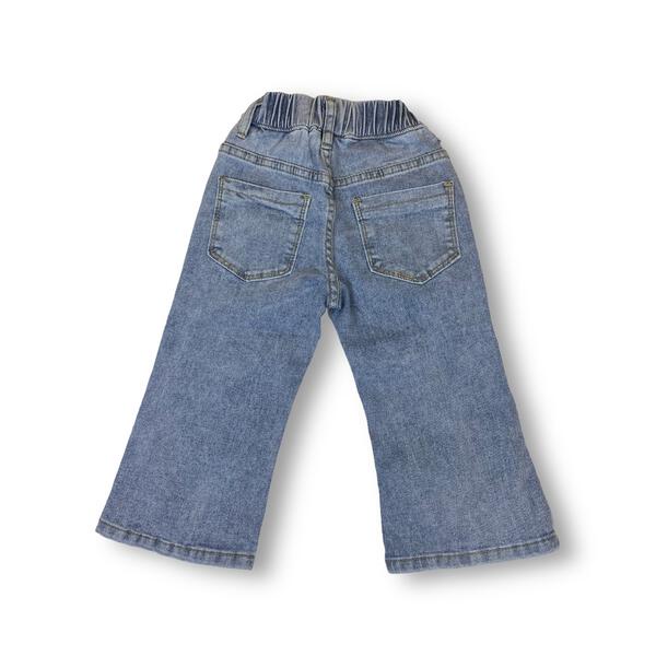 Embellished Split Flare Jeans