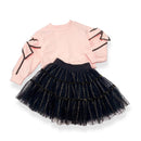 Pink Bow Sleeve Sweatshirt