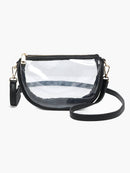 Peyton Clear Banana Crossbody Bag