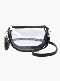 Peyton Clear Banana Crossbody Bag