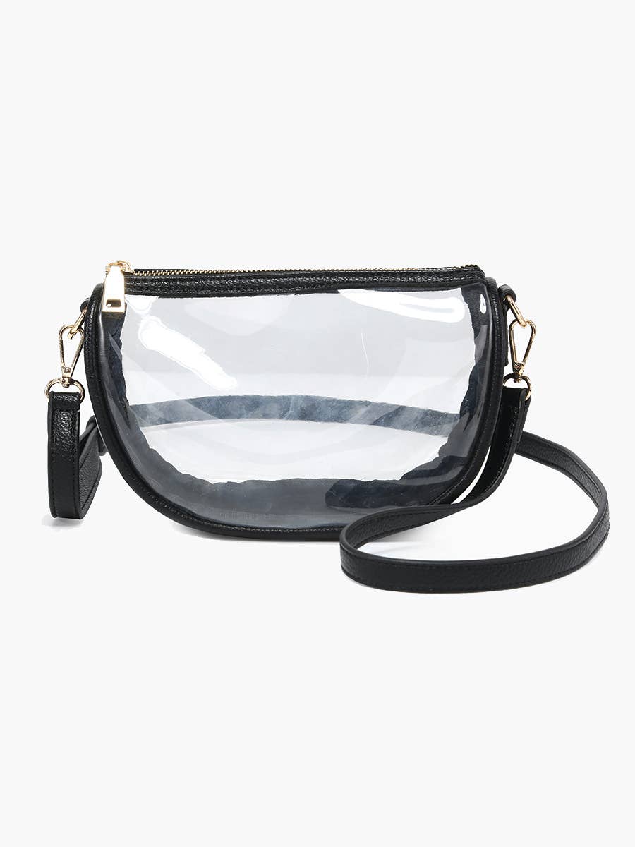 Peyton Clear Banana Crossbody Bag