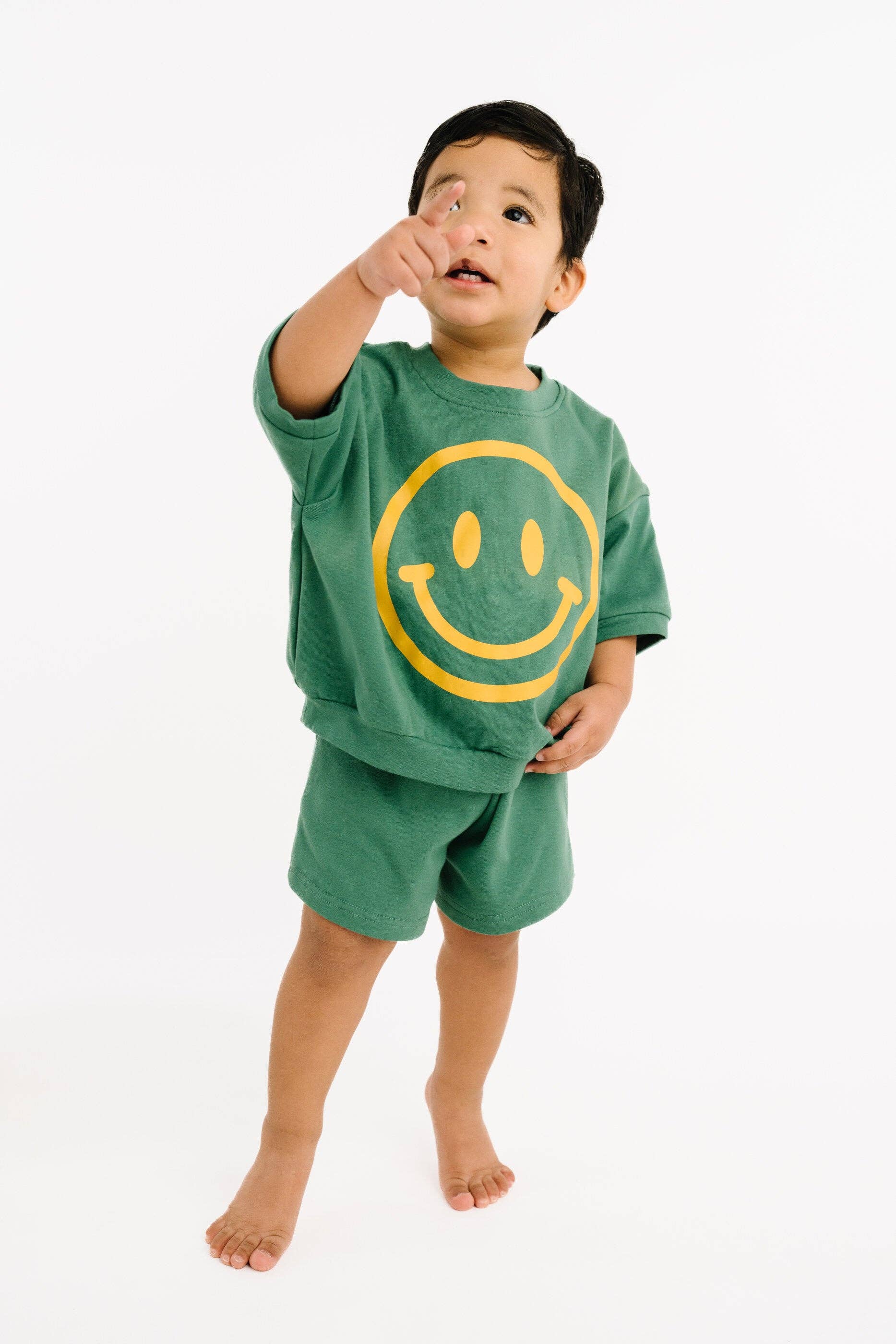 Pine Short Sleeve Smiley Set