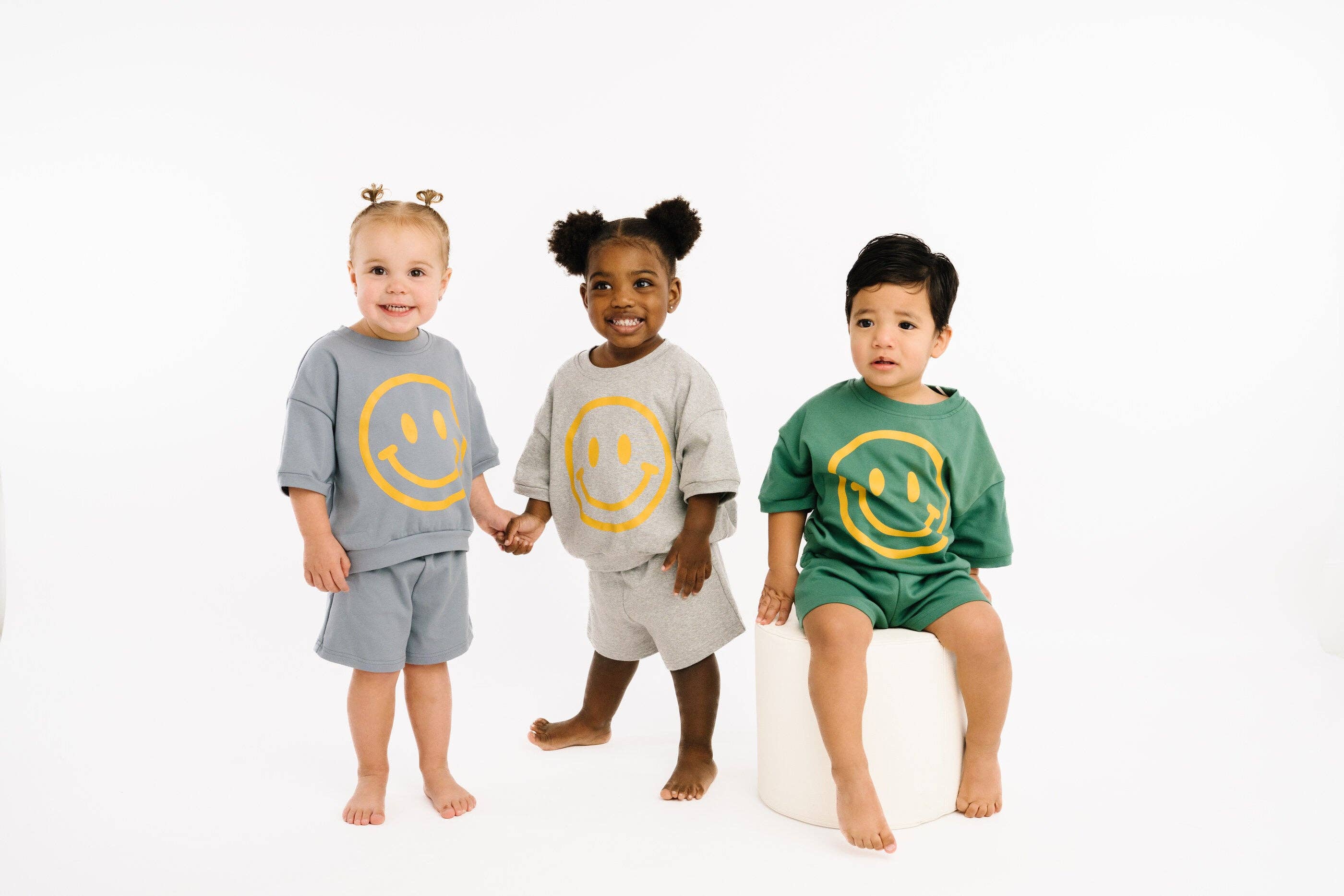 Pine Short Sleeve Smiley Set