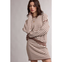 Striped Sweater Skirt Set