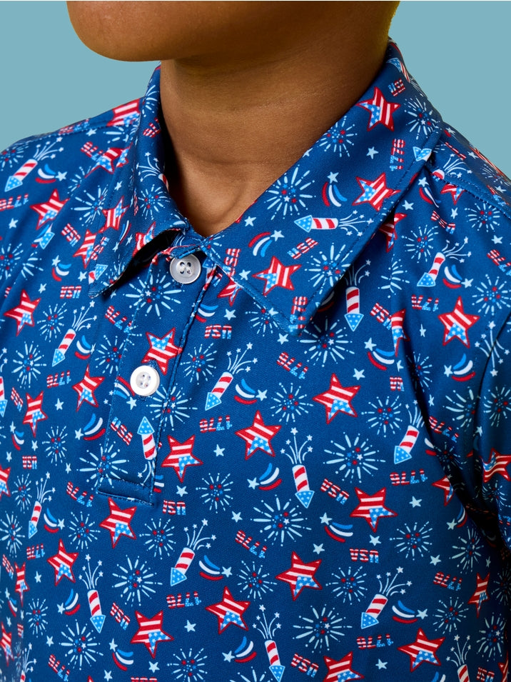 Red White & Boom Fireworks Polo