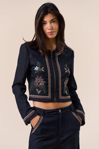 Embroidered Denim Jacket