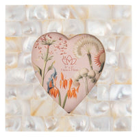 Mother of Pearl 3x3 Heart Frame