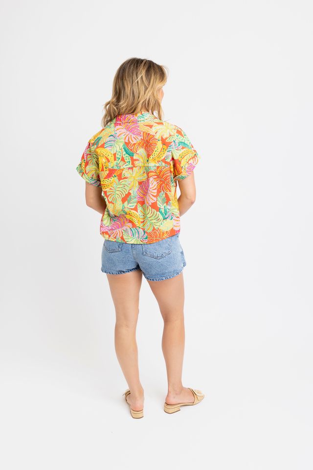Palm Bandana Blouse