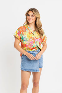 Palm Bandana Blouse
