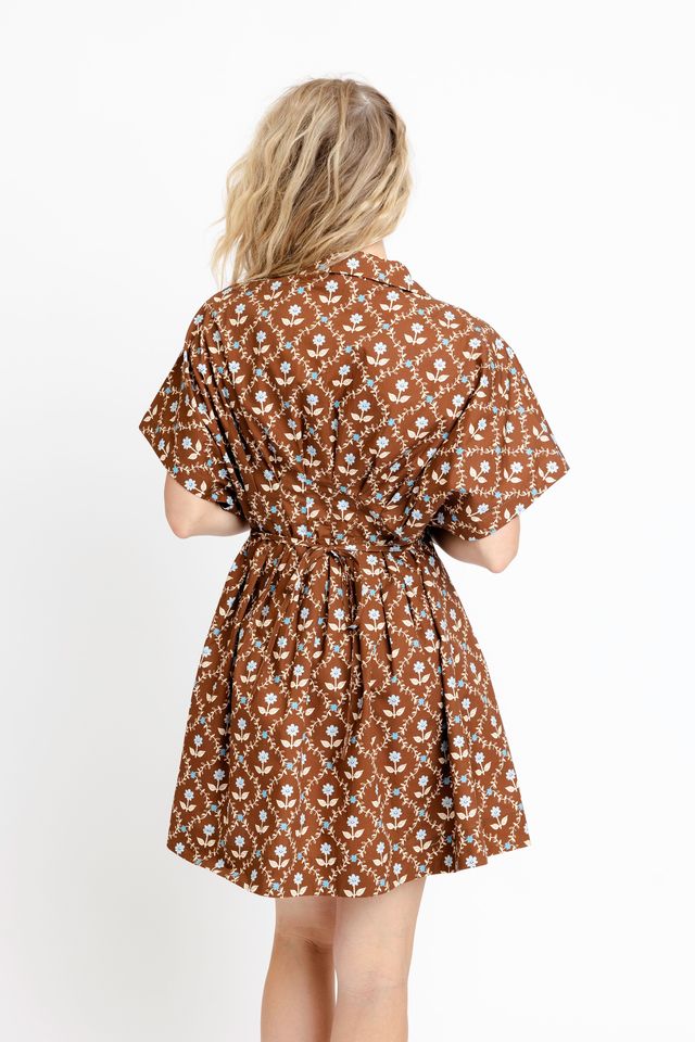 Floral Poplin Shirt Dress