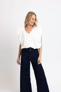 Poplin Bubble Top
