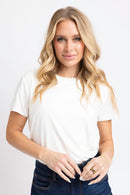 Solid White Tee