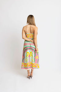 Palm Beach Strapless Maxi Dress