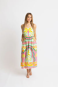 Palm Beach Strapless Maxi Dress