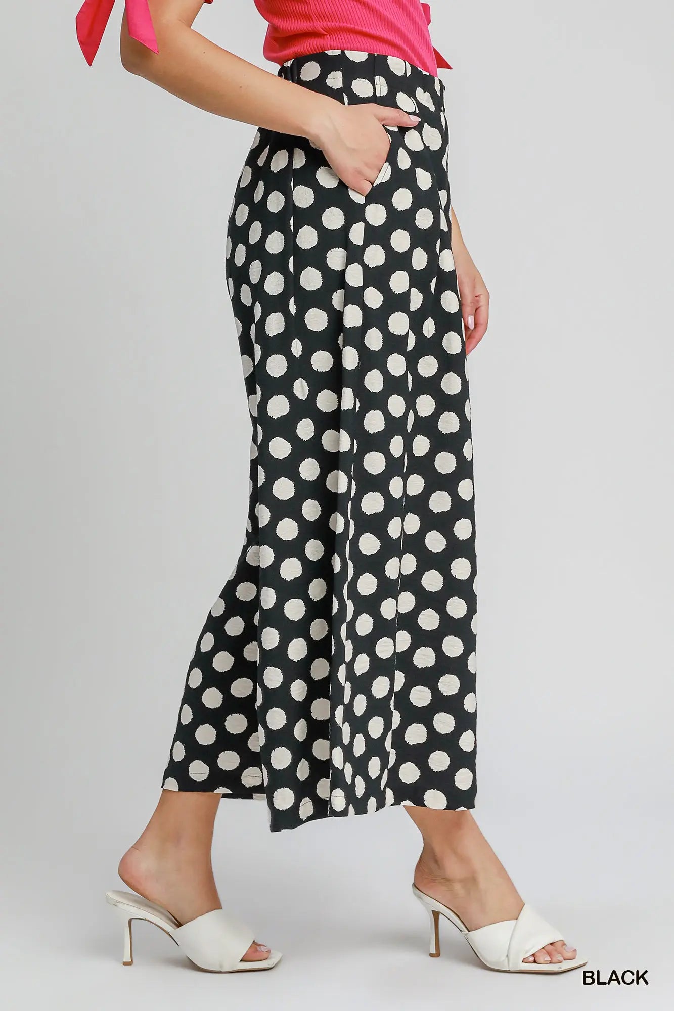 Polka Dot Wide Leg Pant